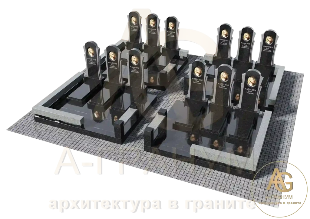 Элитный семейный памятник №107